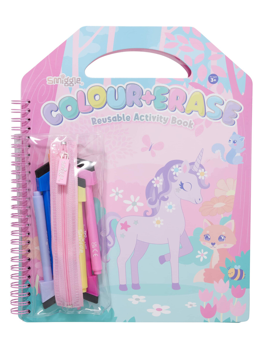 libro de actividades para borrar colores