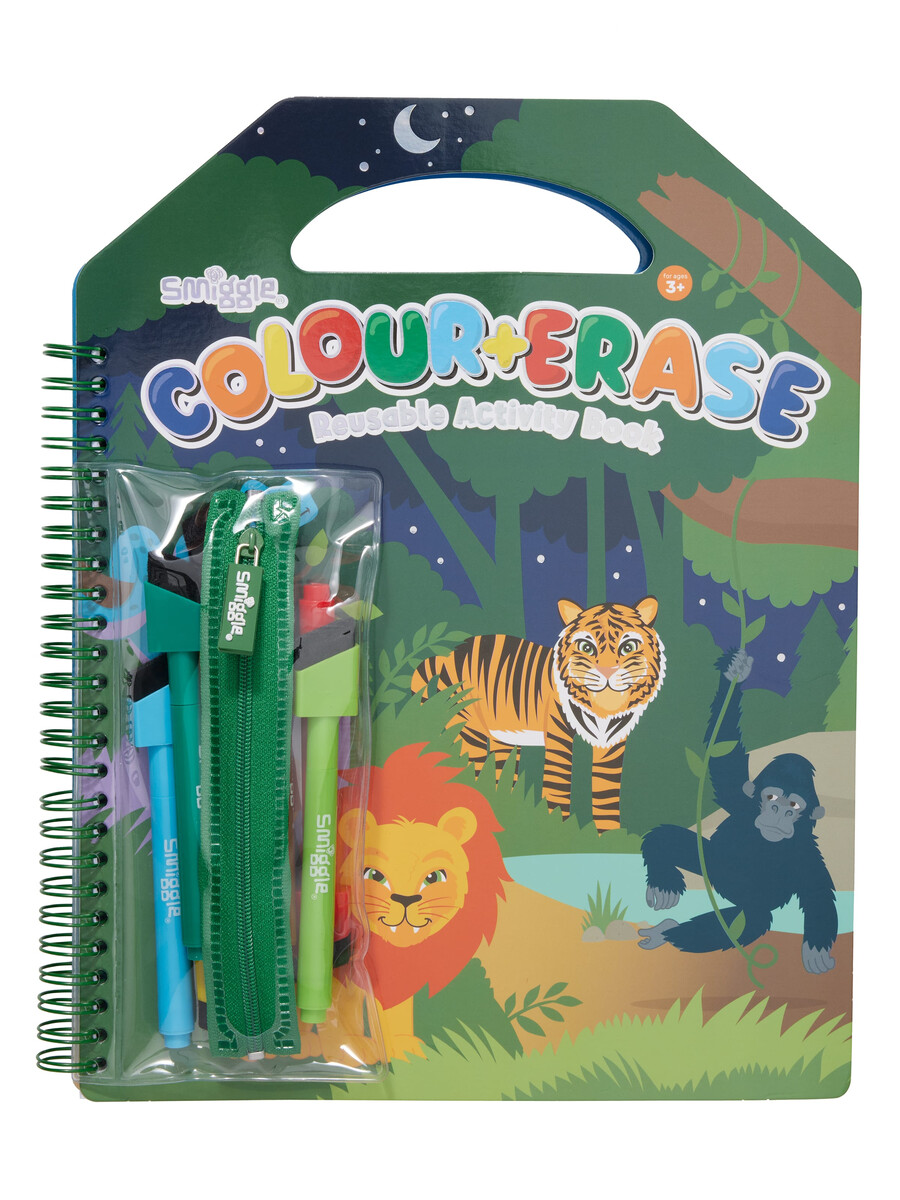 libro de actividades para borrar colores
