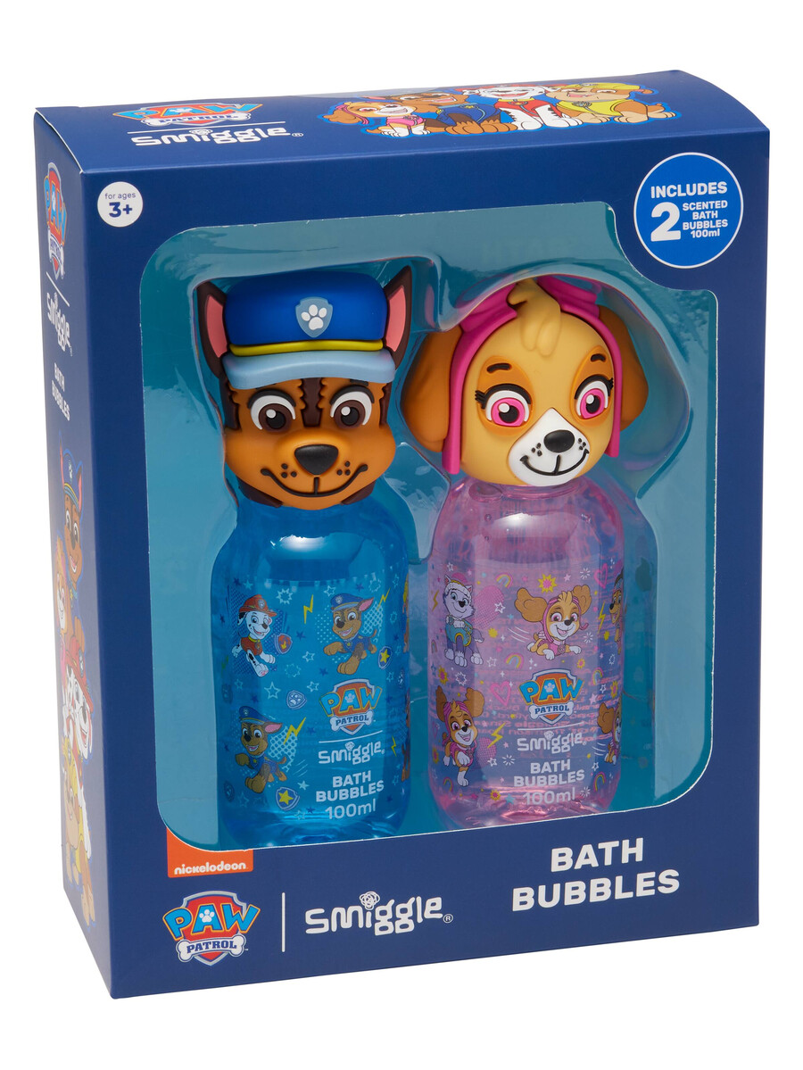 pack de regalo de baño de burbujas de paw patrol