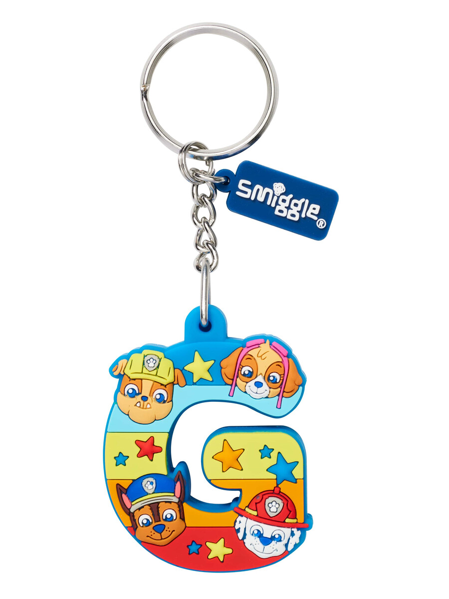llavero perfumado con el alfabeto de paw patrol