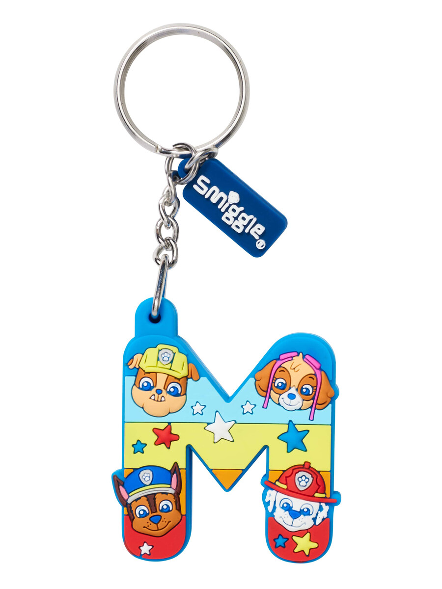 llavero perfumado con el alfabeto de paw patrol