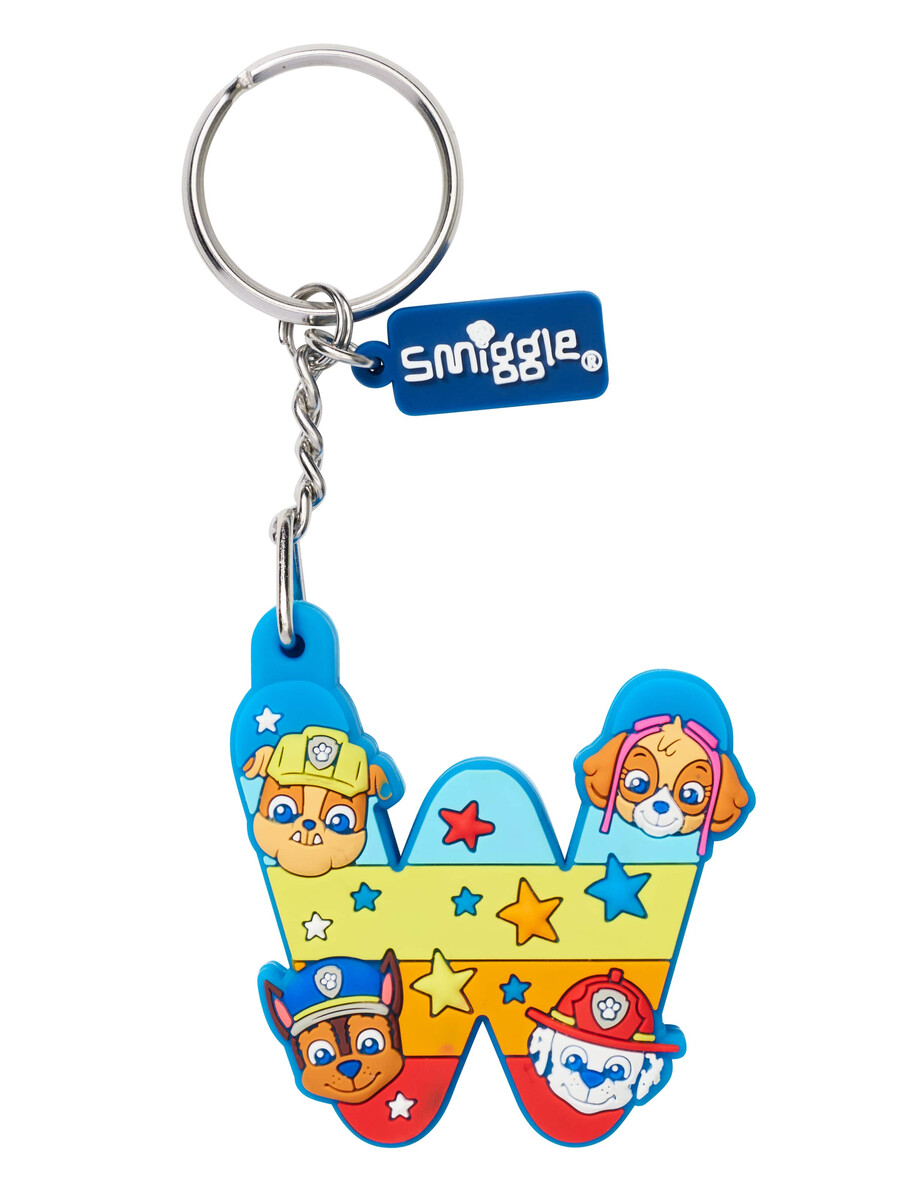 llavero perfumado con el alfabeto de paw patrol