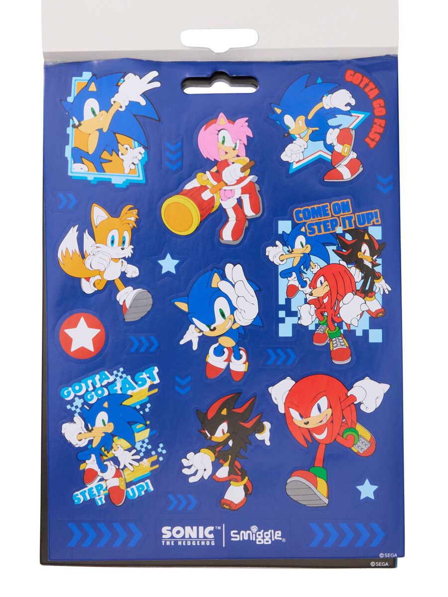 libro de pegatinas de sonic the hedgehog