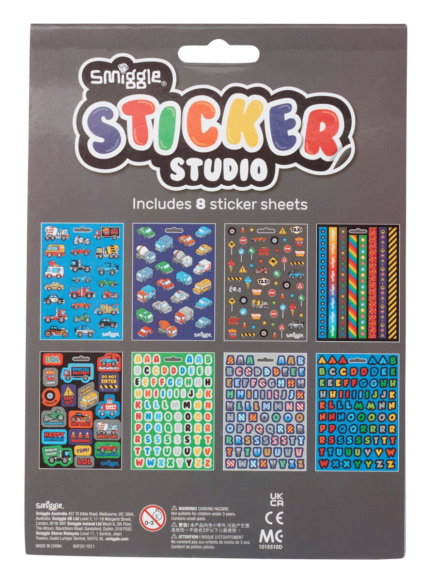 libro de pegatinas del estudio