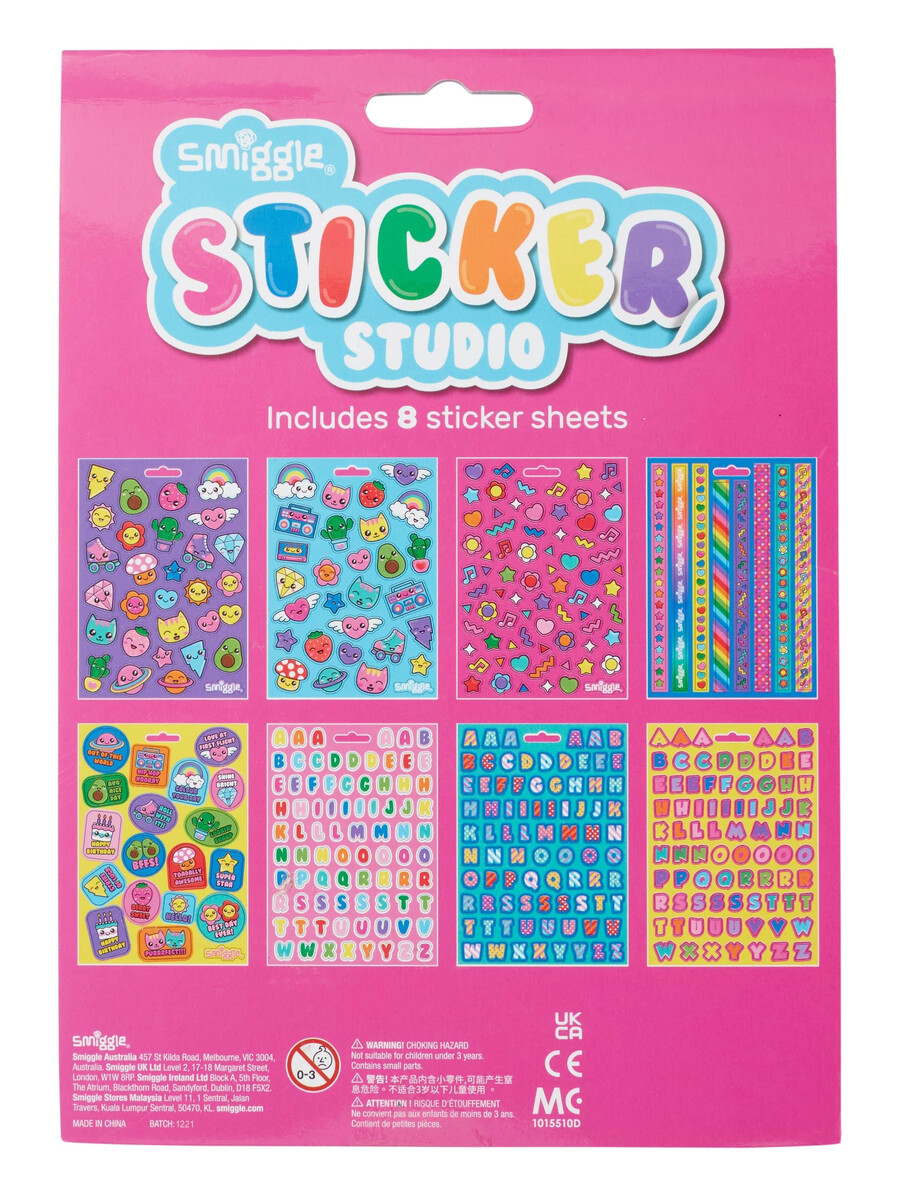libro de pegatinas del estudio