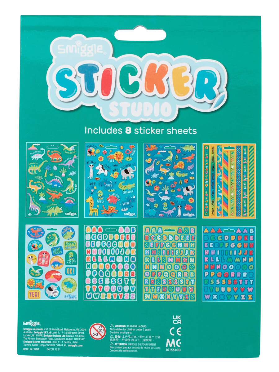 libro de pegatinas del estudio
