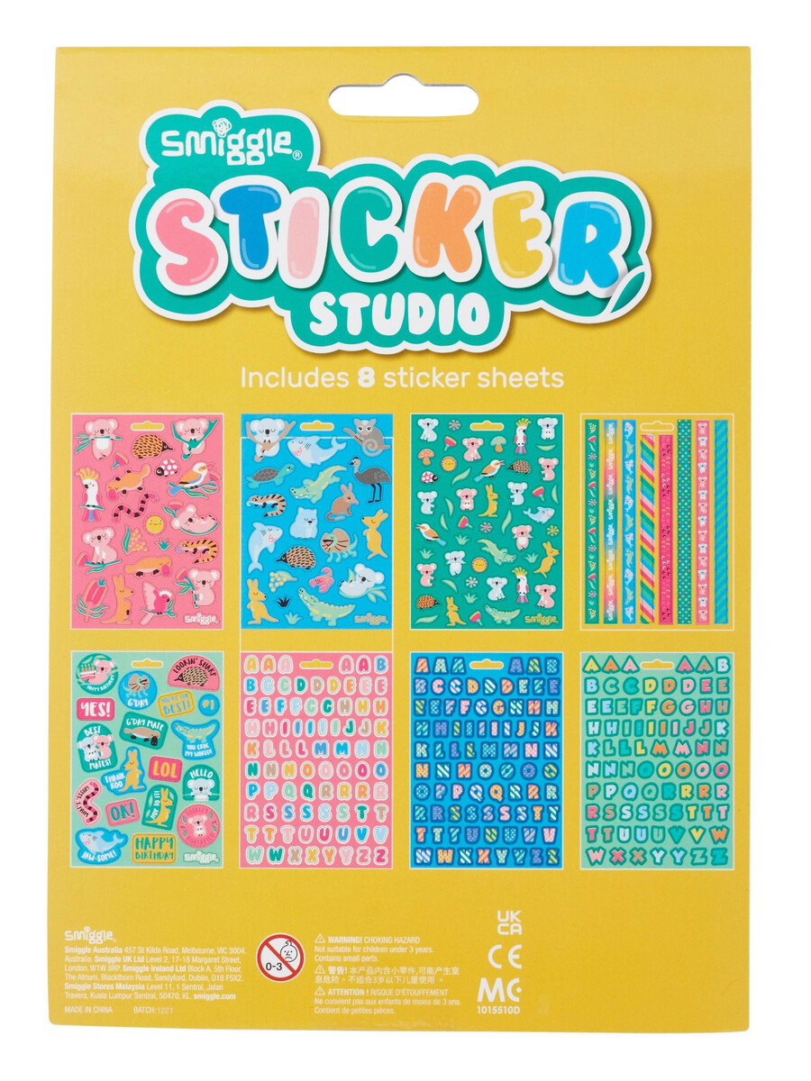 libro de pegatinas del estudio