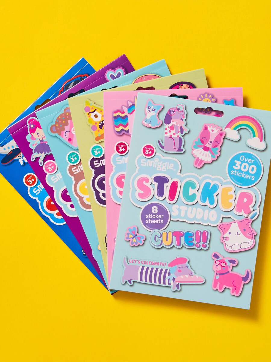 libro de pegatinas del estudio