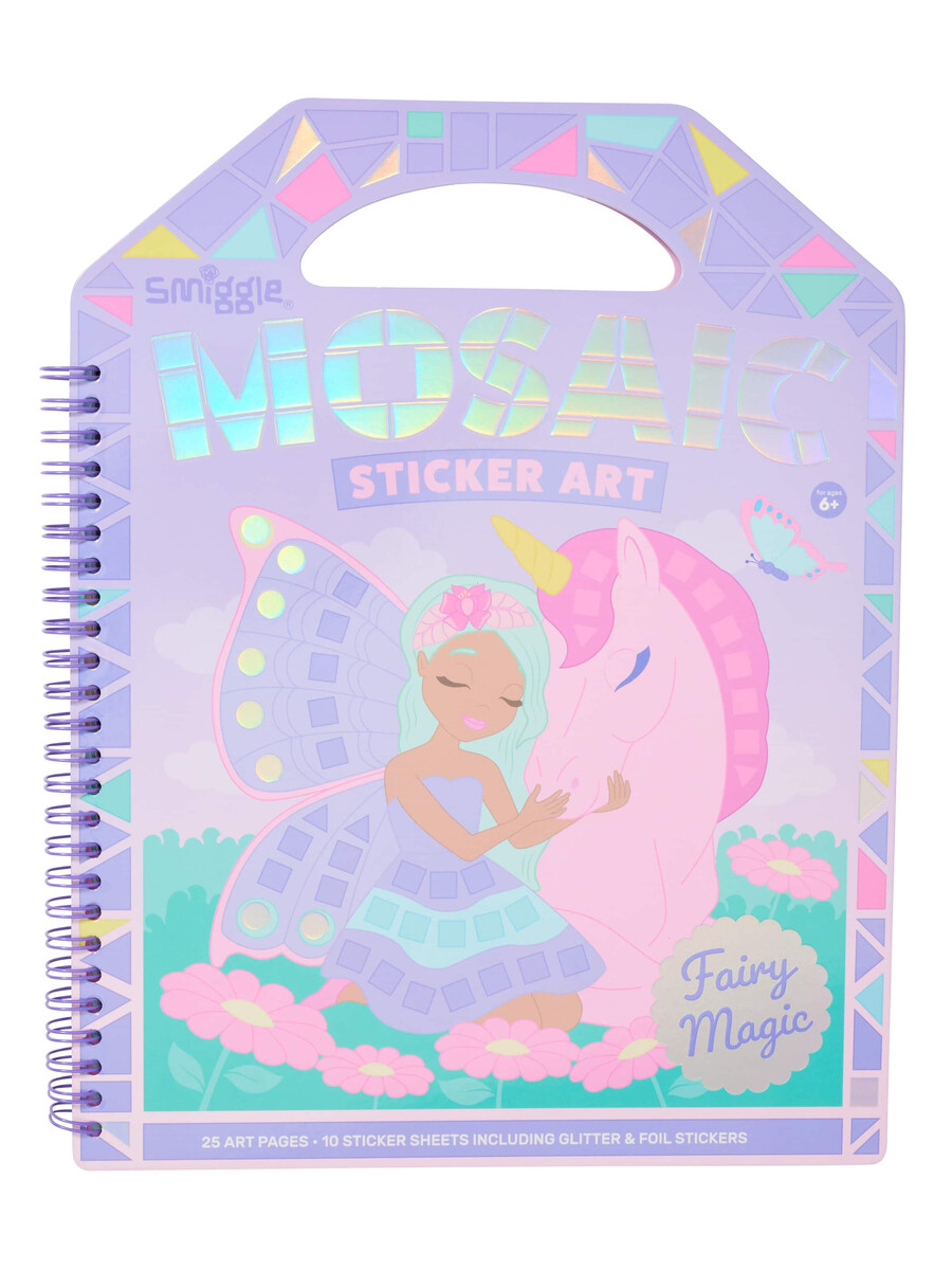libro de actividades de arte con pegatinas de mosaico