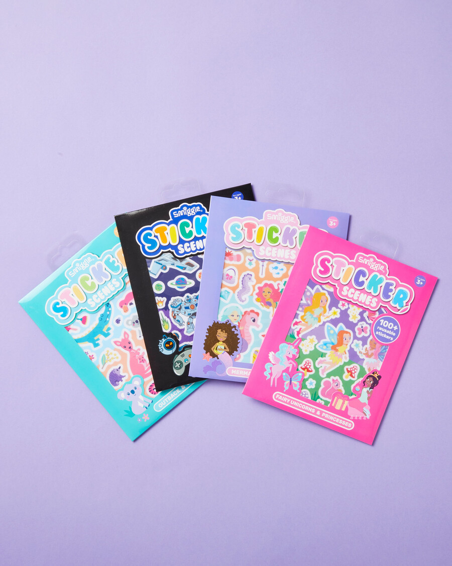 libro de pegatinas de escenas de juego