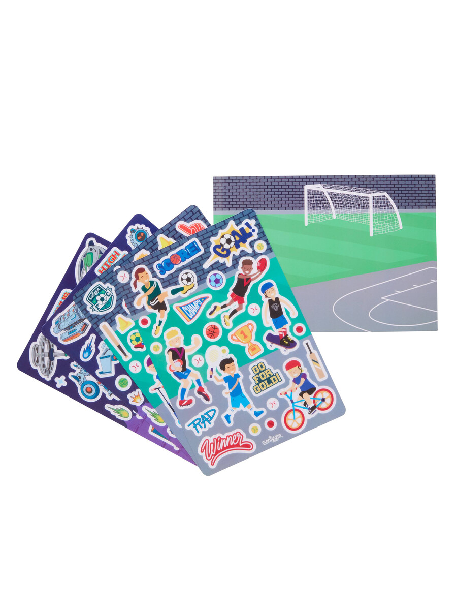 libro de pegatinas de escenas de juego