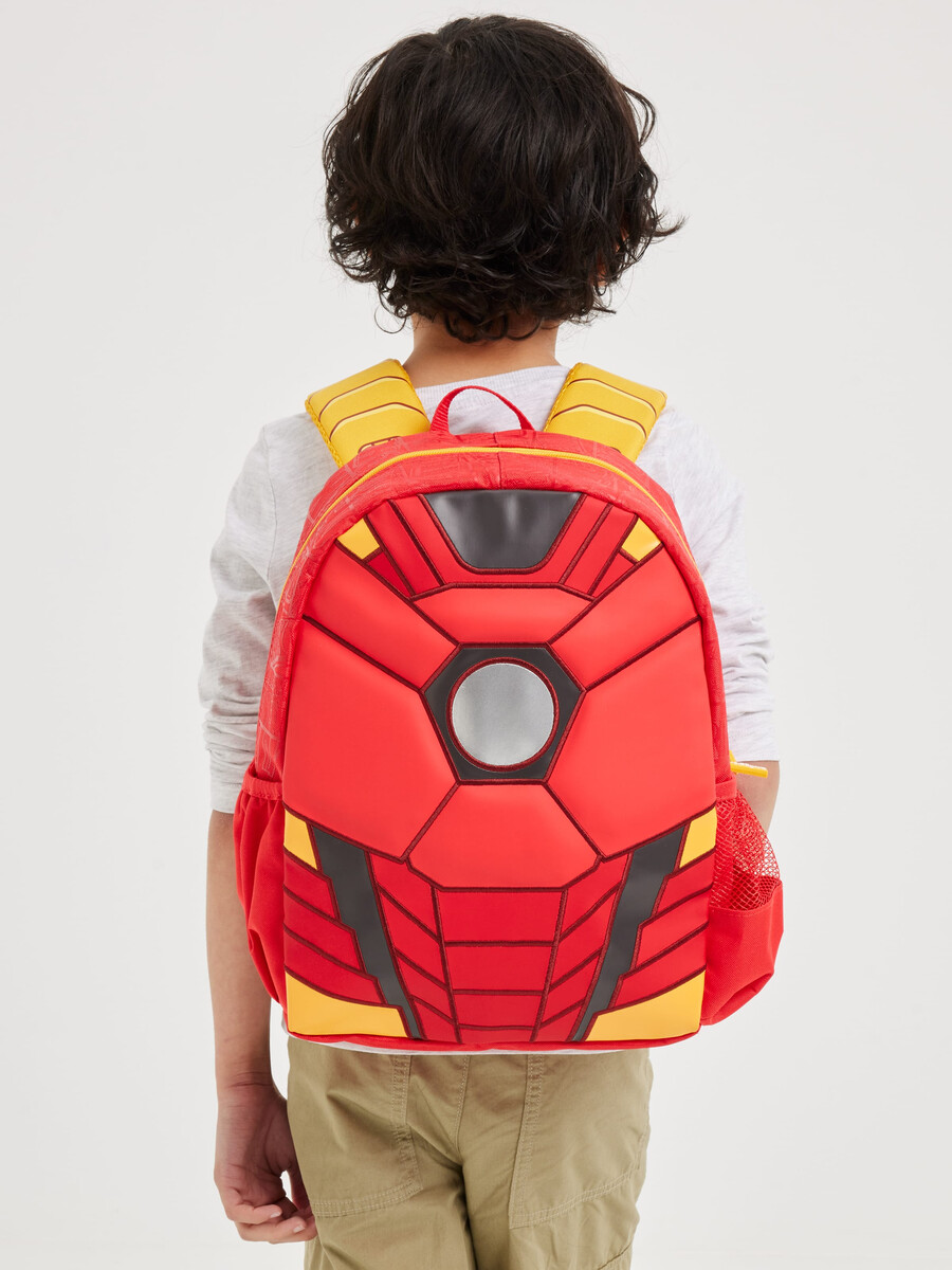 mochila con capucha marvel iron man junior