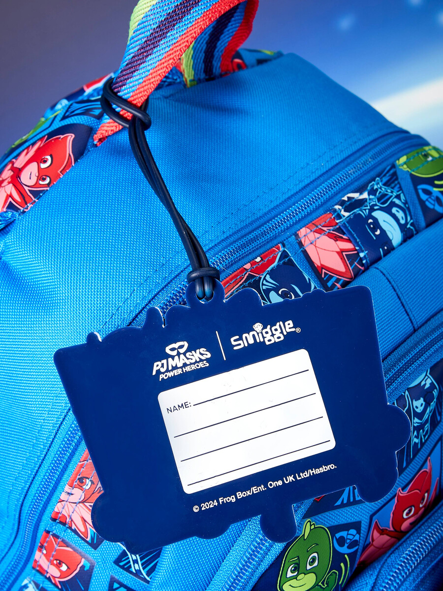 etiqueta para mochila de pj masks power heroes