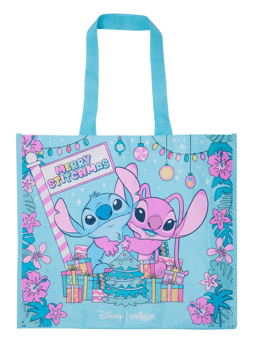 bolsa reutilizable grande de disney stitch