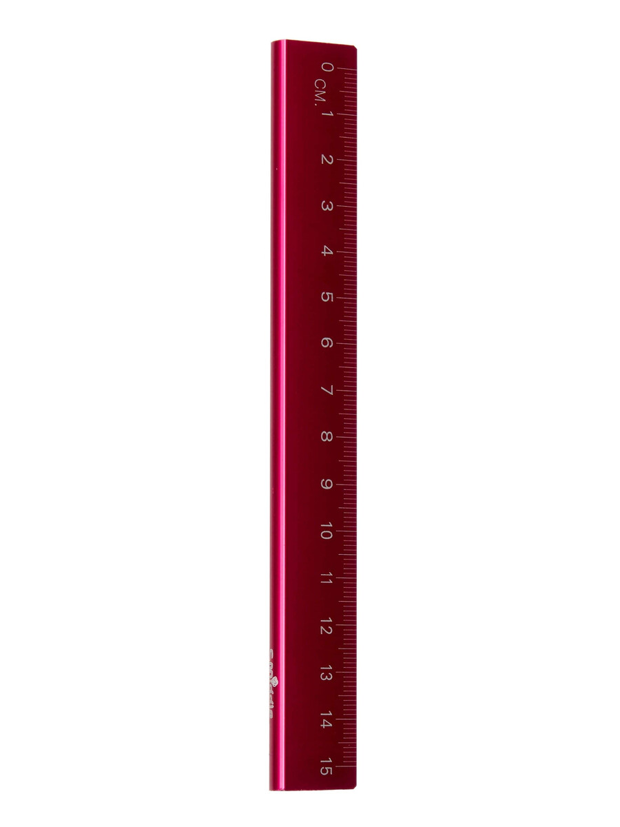 regla metálica de 15 cm