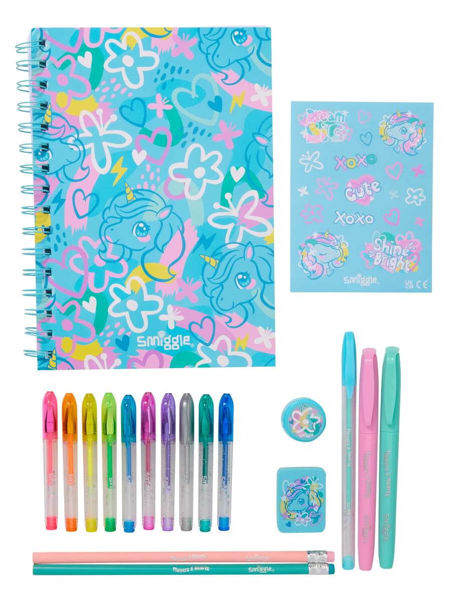pack de regalo de artículos de papelería bright eyes a5 essentials