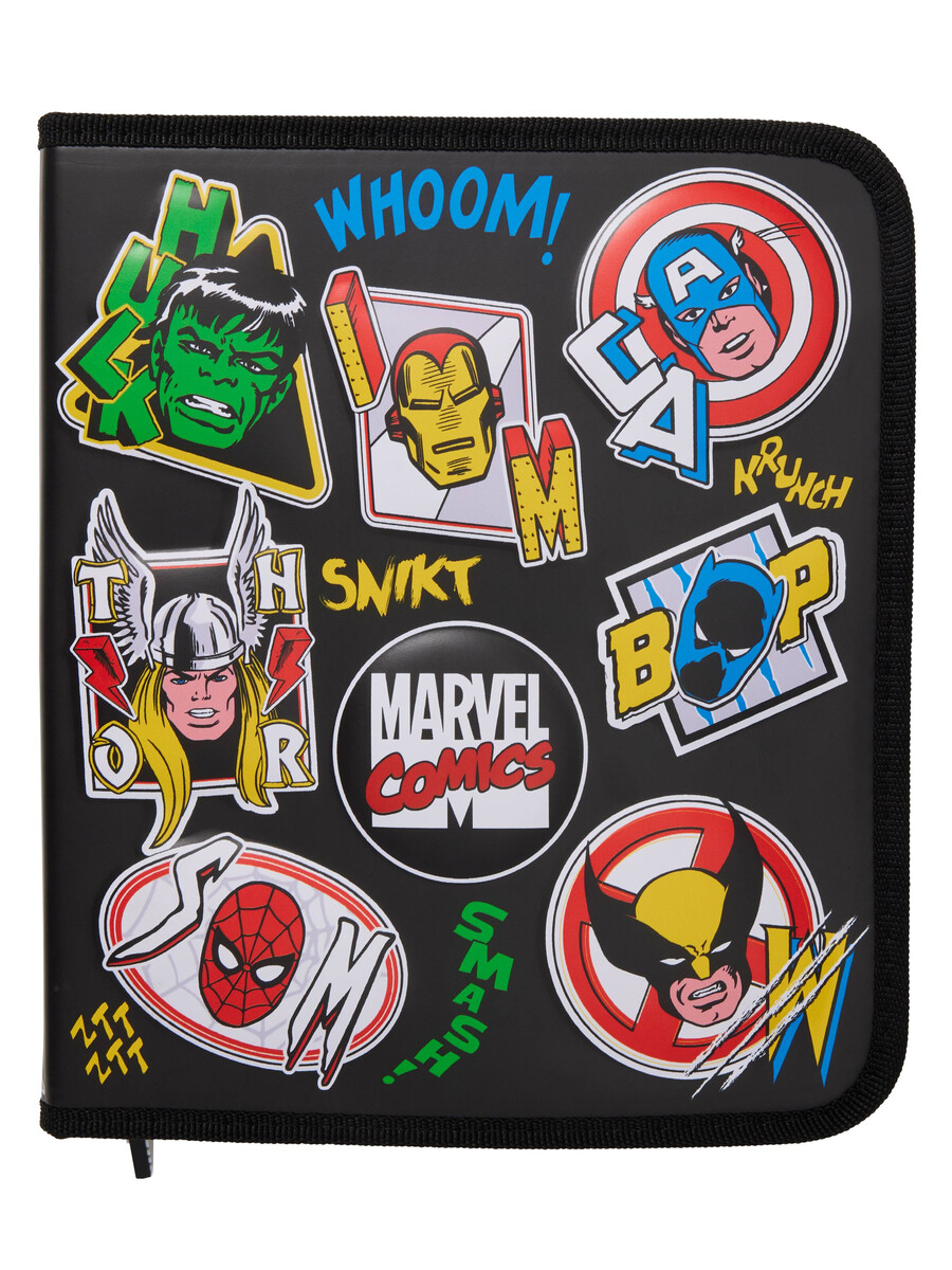 paquete de regalo de artículos de papelería marvel zip it