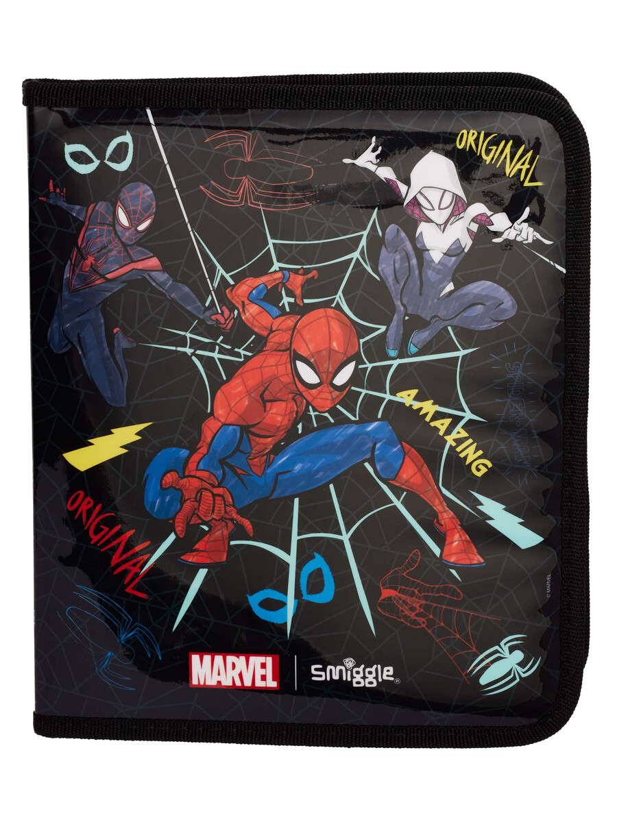 paquete de regalo de artículos de papelería spider-man zip it