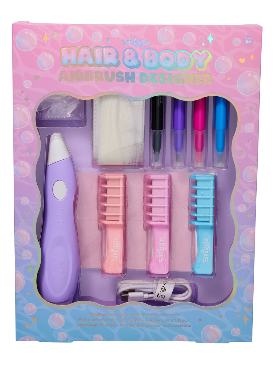 paquete de regalo de aerógrafo para cabello y cuerpo