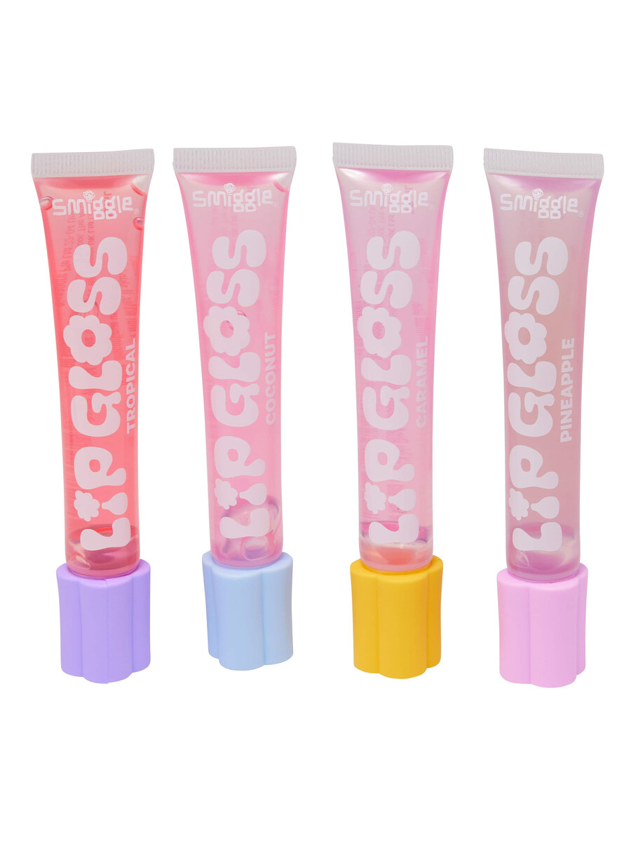 paquete de 4 brillos labiales perfumados