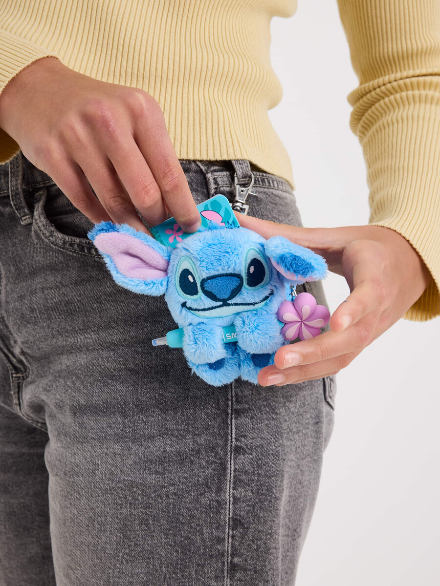 llavero con bloc de notas stitch mini pen pal