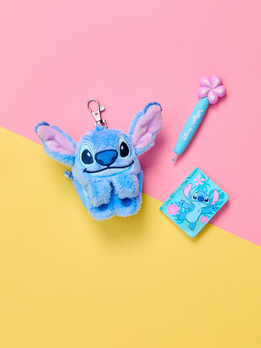 llavero con bloc de notas stitch mini pen pal