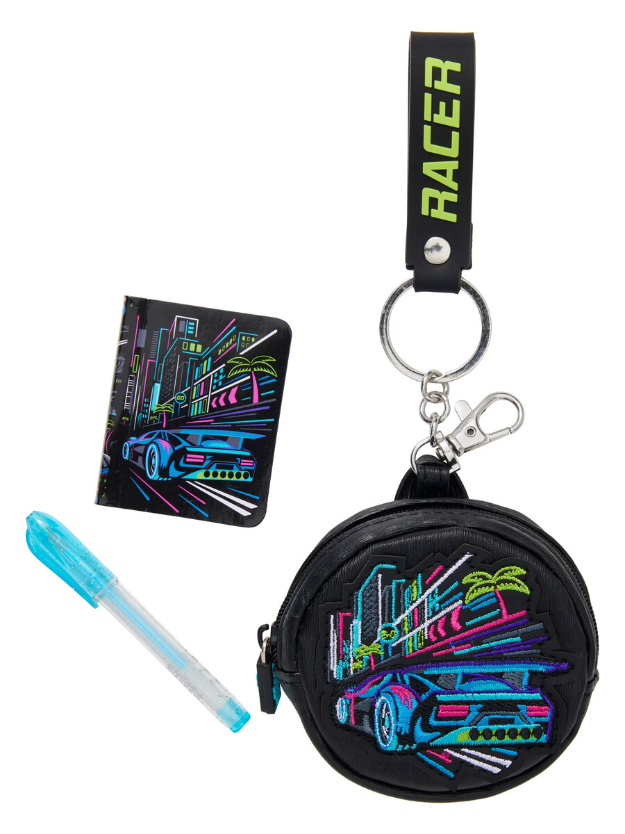 llavero con bloc de notas y bolígrafo bright eyes mini pen pal