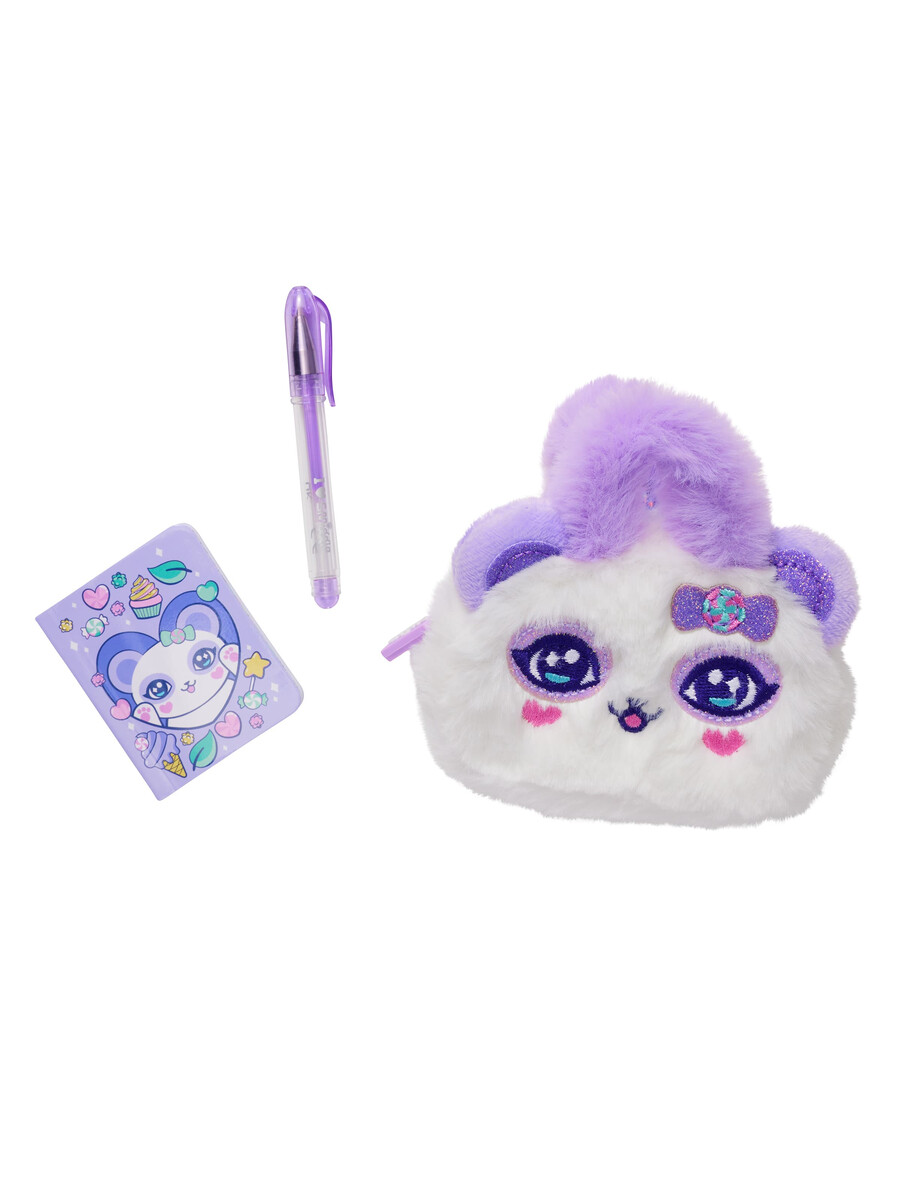 llavero con bloc de notas y bolígrafo furry buds mini pen pal