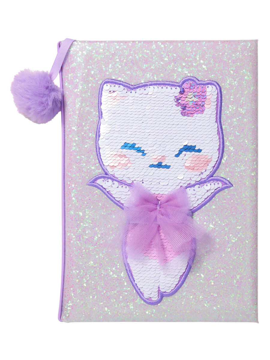 cuaderno a5 de fantasía de lentejuelas
