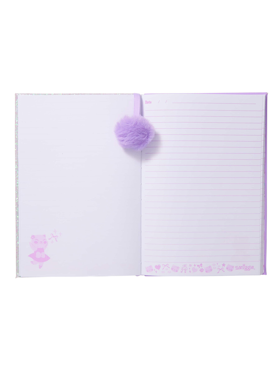 cuaderno a5 de fantasía de lentejuelas