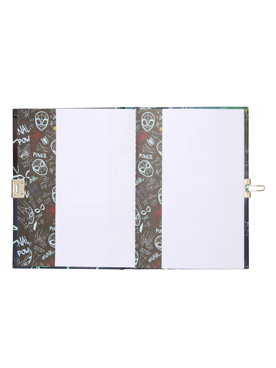 cuaderno con candado spider-man a5