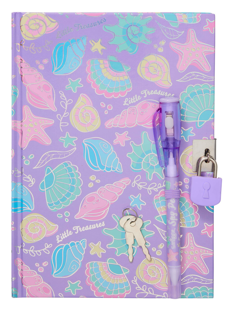 libreta a5 con candado y bolígrafo espía