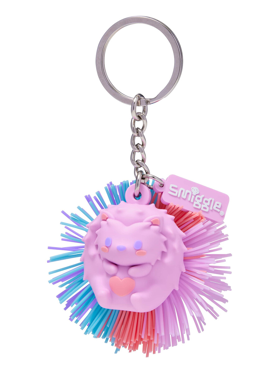 llavero de erizo con pompón