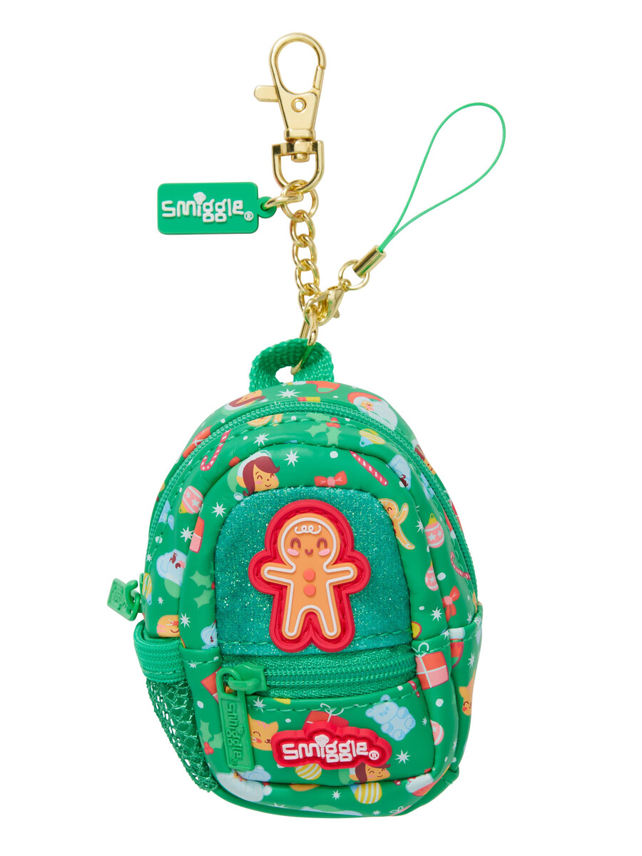 mini mochila navideña llavero coleccionable