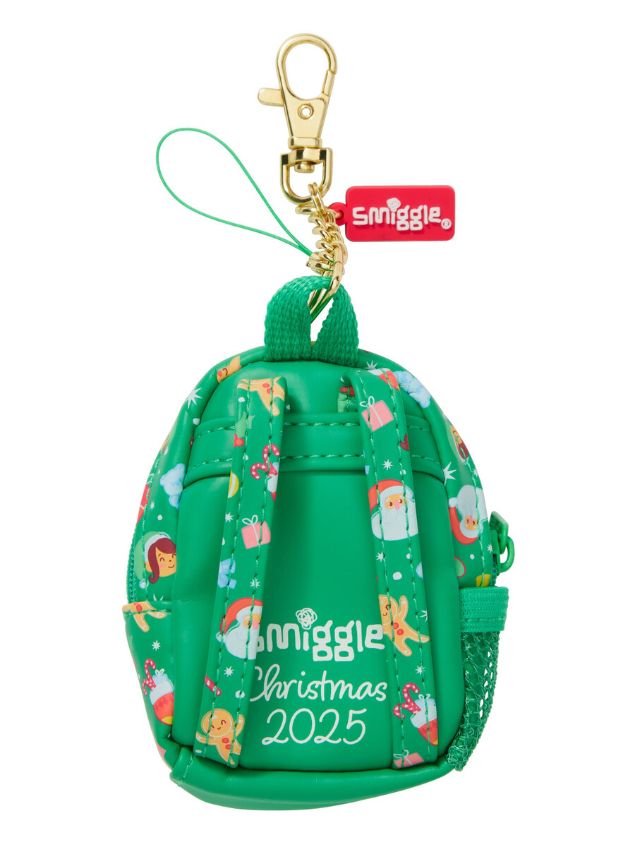 mini mochila navideña llavero coleccionable