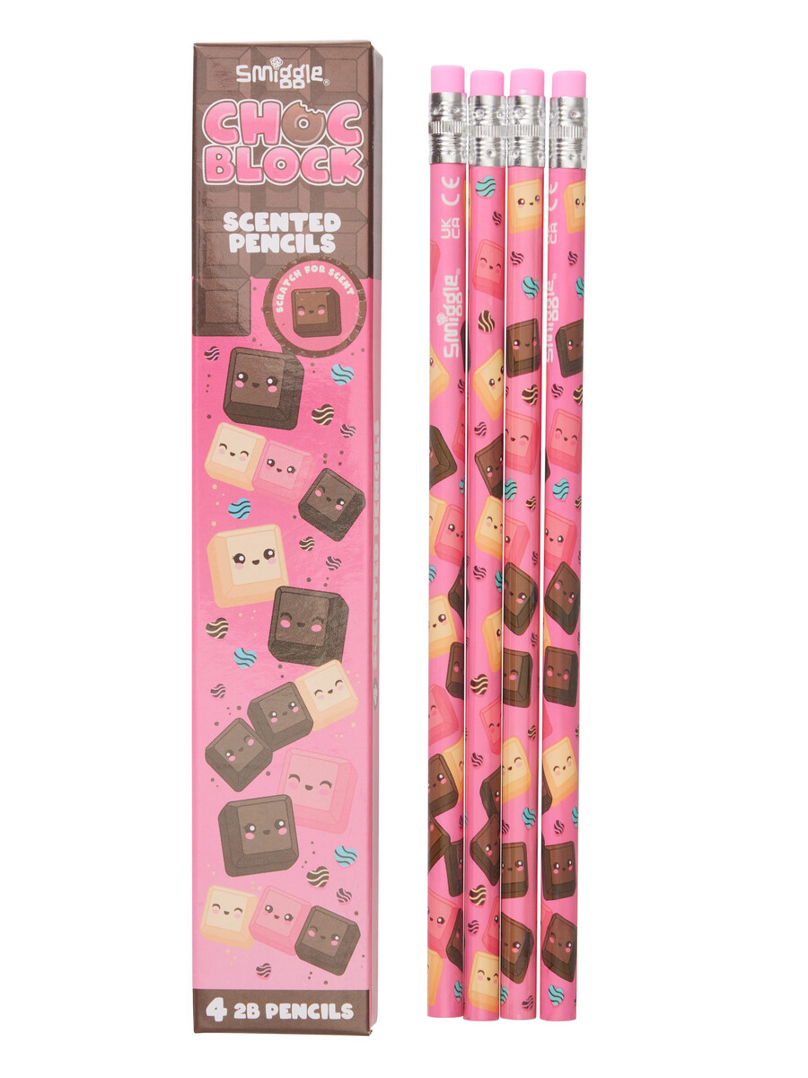 paquete de 4 lápices perfumados