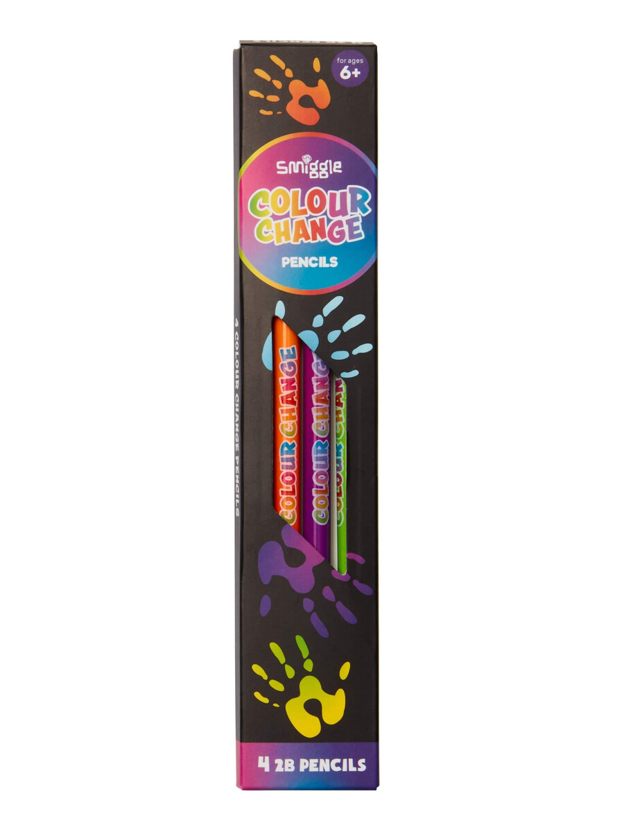 pack de 4 lápices que cambian de color