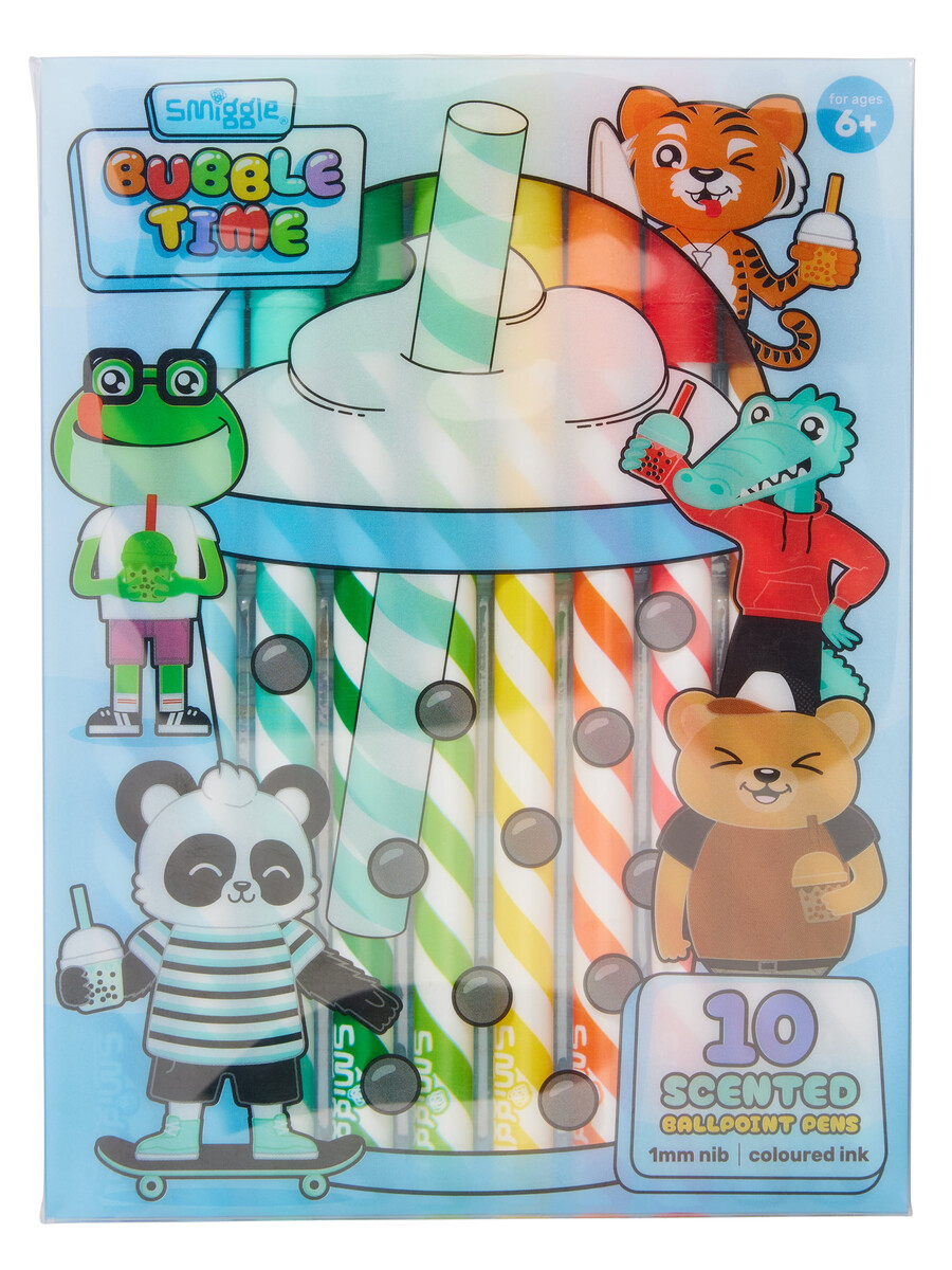 paquete de bolígrafos bubble time