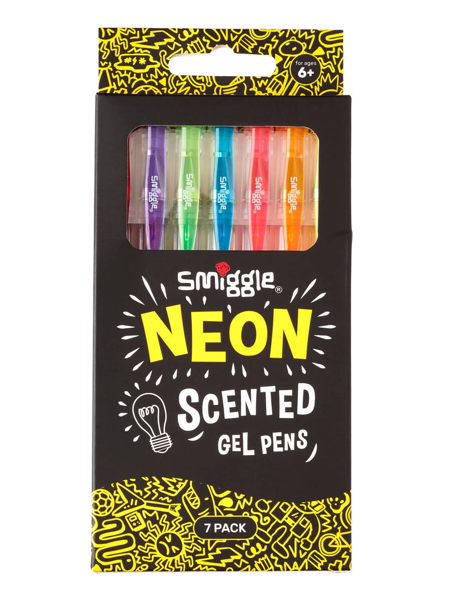 bolígrafos de gel con aroma neón x7