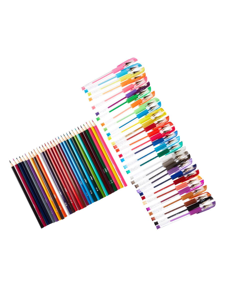 mega pack colección de bolígrafos y lápices de gel perfumados x60