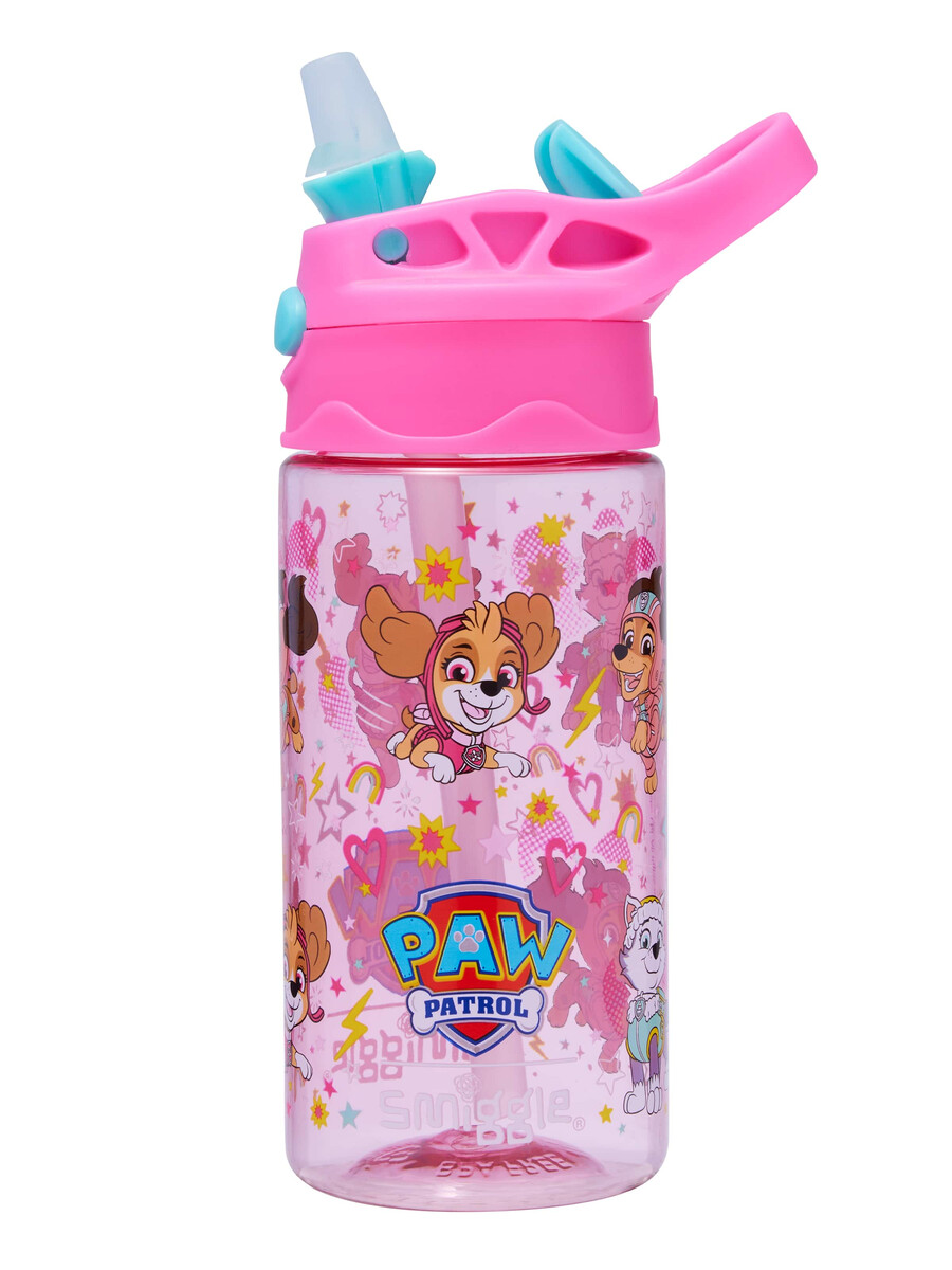 botella de plástico abatible paw patrol junior de 430 ml