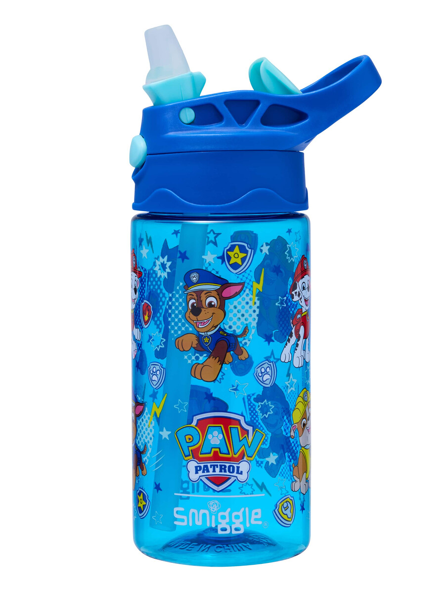 botella de plástico abatible paw patrol junior de 430 ml