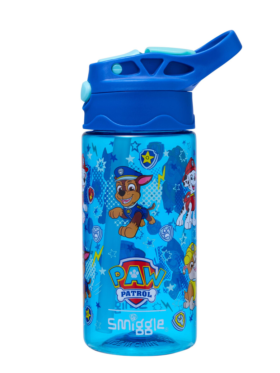 botella de plástico abatible paw patrol junior de 430 ml