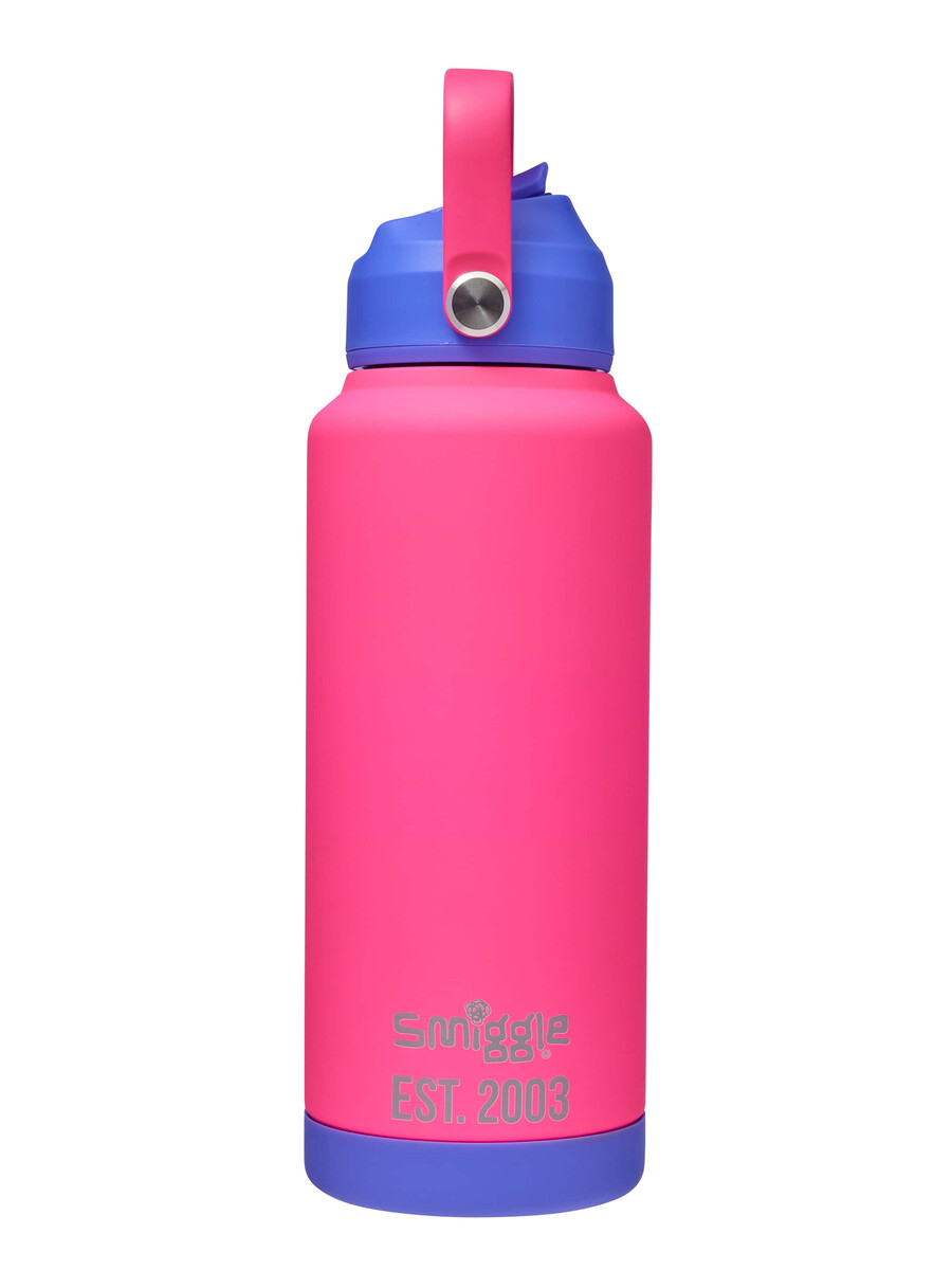 botella térmica de acero inoxidable con diseño de ondas neón 1 litro