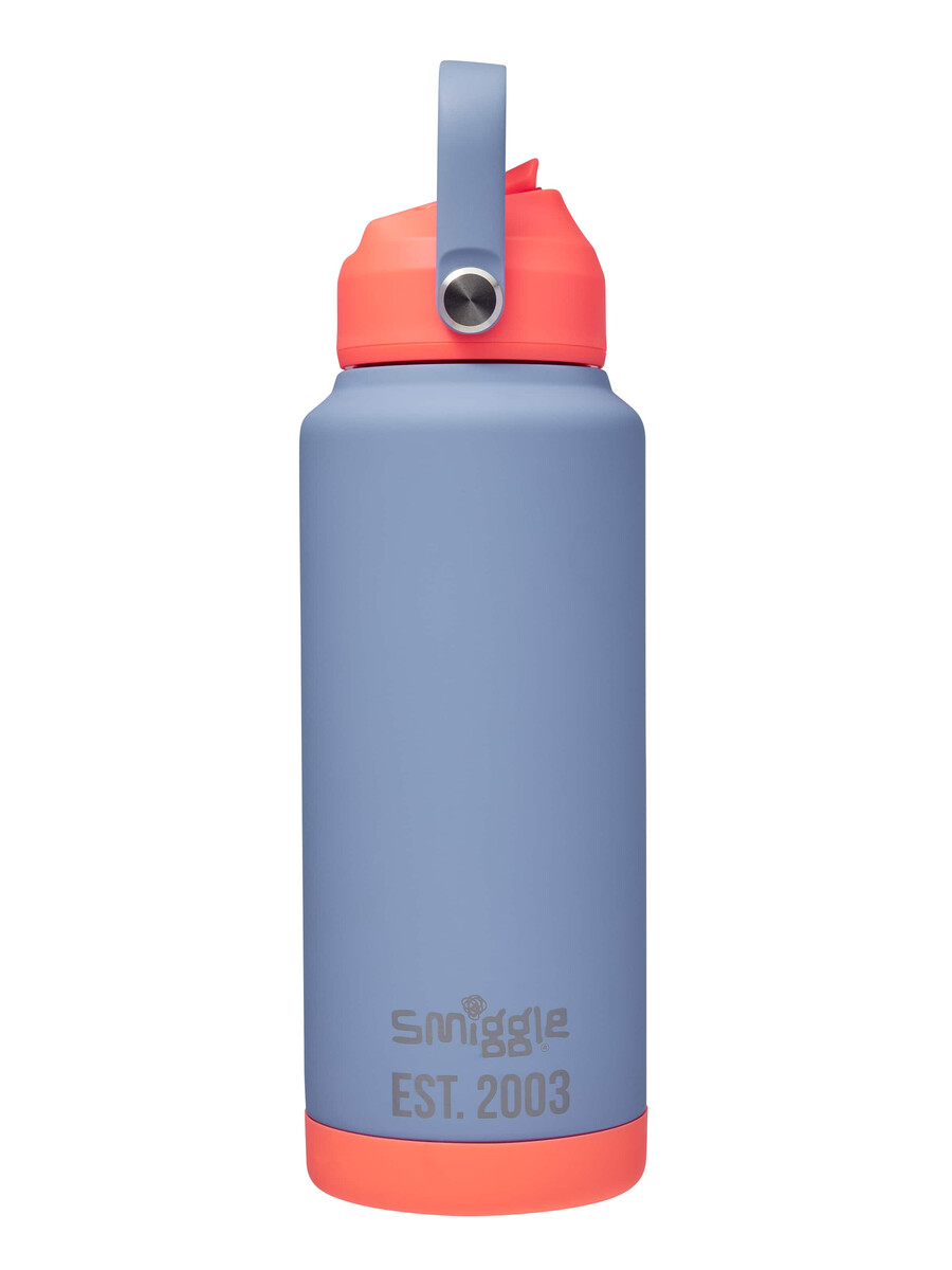 botella térmica de acero inoxidable con diseño de ondas neón 1 litro