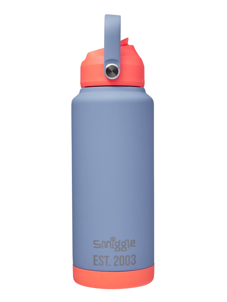 botella térmica de acero inoxidable con diseño de ondas neón 1 litro