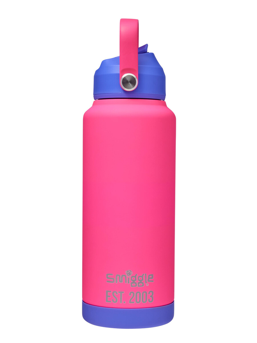 botella térmica de acero inoxidable con diseño de ondas neón 1 litro