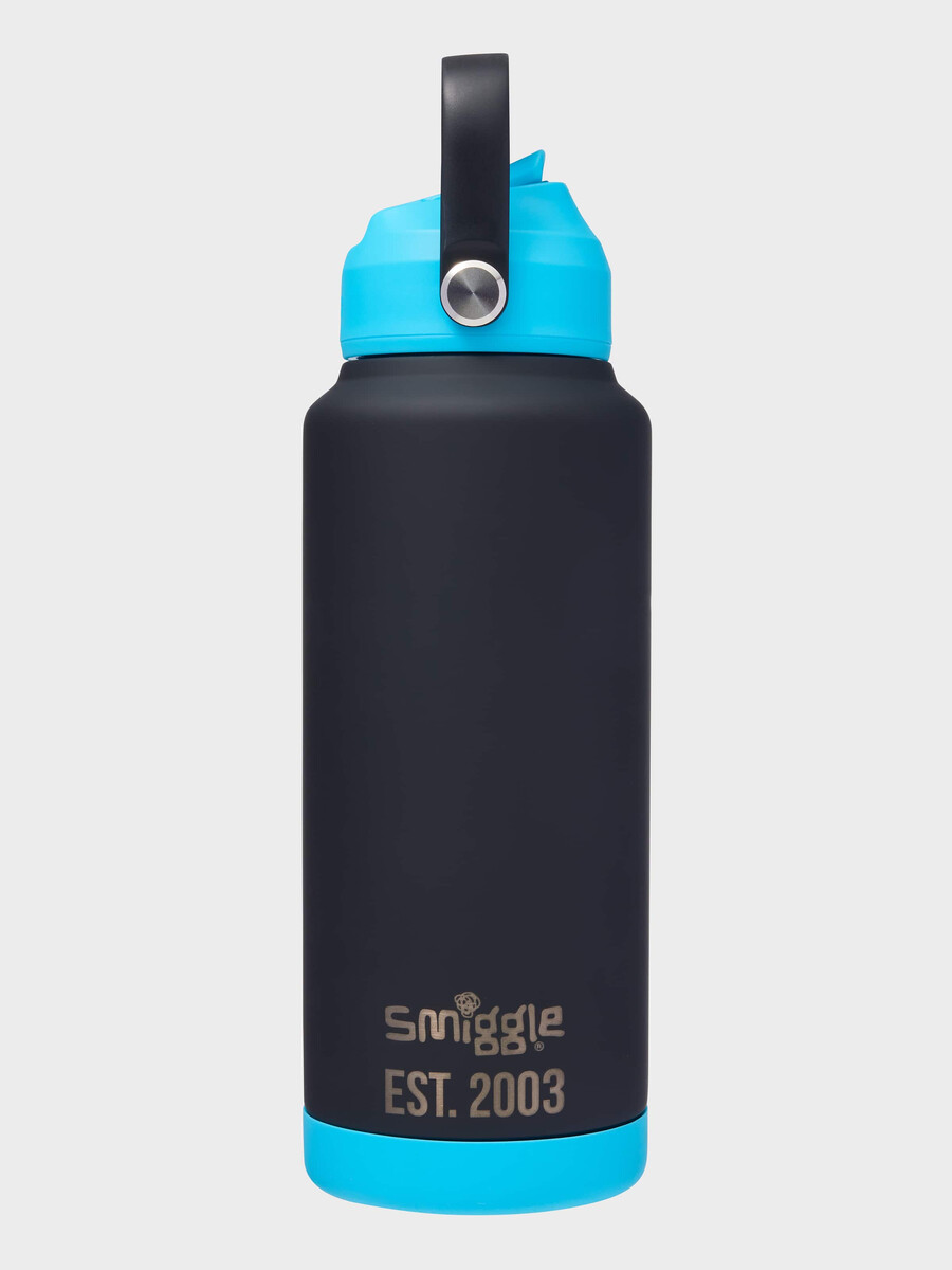 botella térmica de acero inoxidable con diseño de ondas neón 1 litro