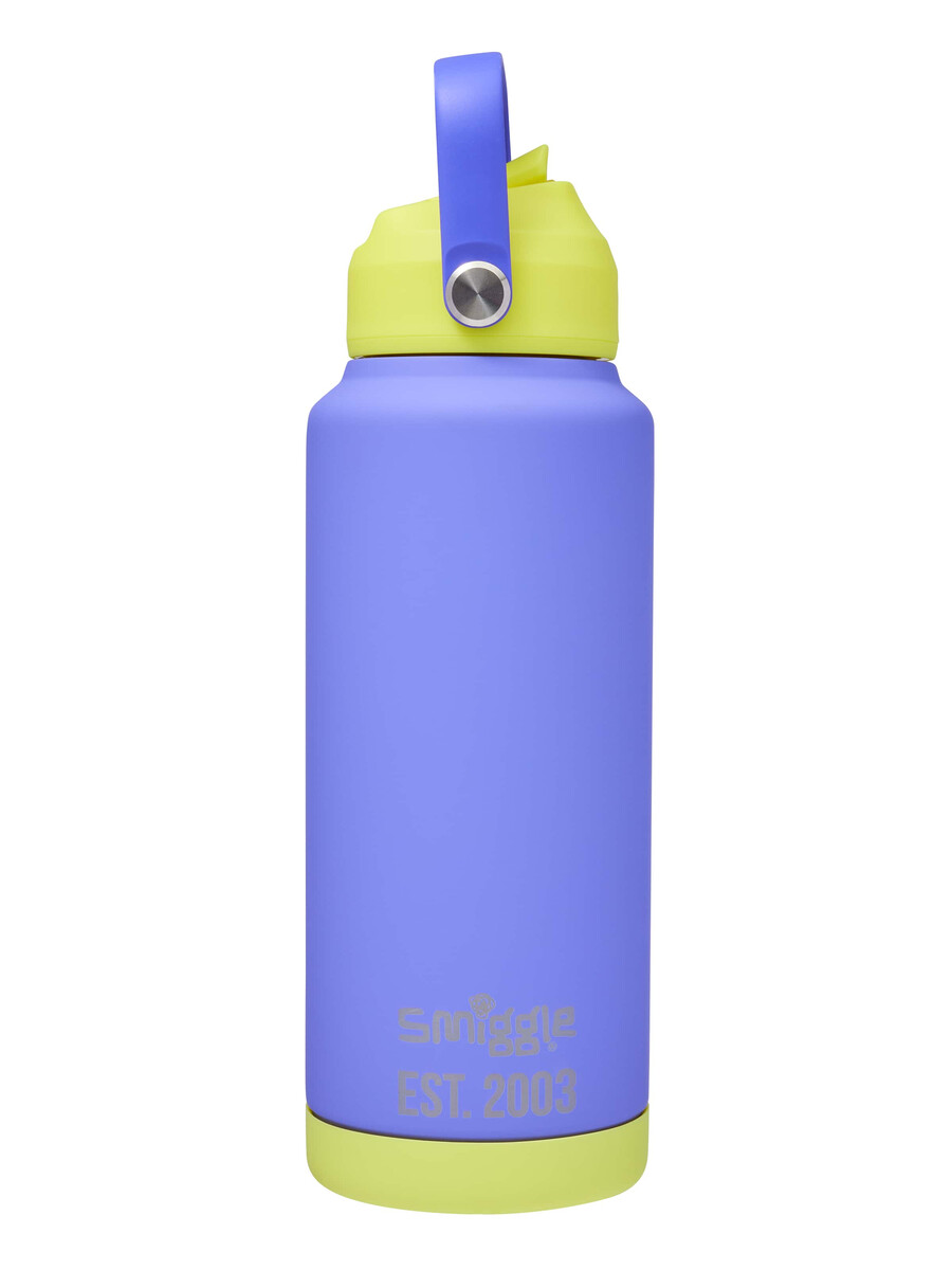 botella térmica de acero inoxidable con diseño de ondas neón 1 litro