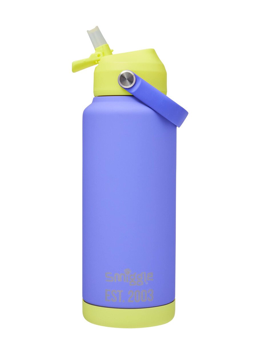 botella térmica de acero inoxidable con diseño de ondas neón 1 litro